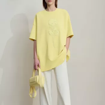 Minimalist Rose Embroidered Tee: Styling, Fit & Care
